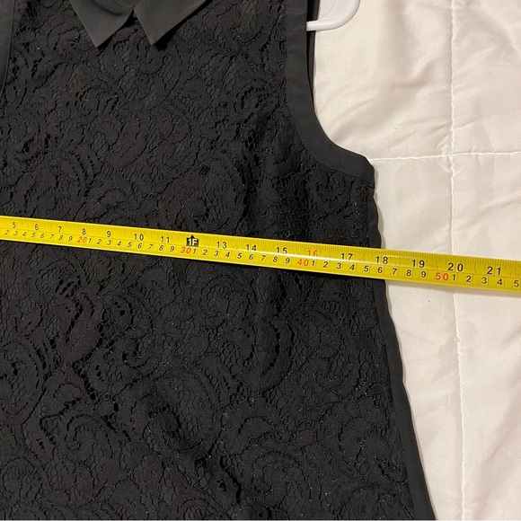 Ann Taylor Black Sleeveless Fitted Blouse LP - Picture 12 of 15